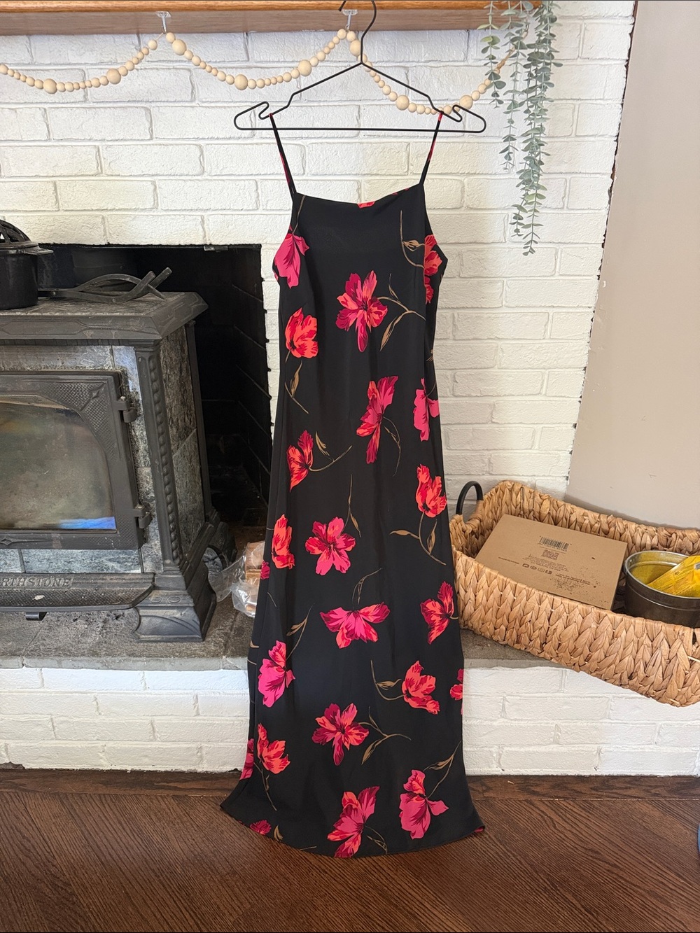 Vintage 90s Jodi Michaels Floral Maxi Dress | Size M